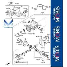 50-501 rear differential hyundai tacson 2018-20